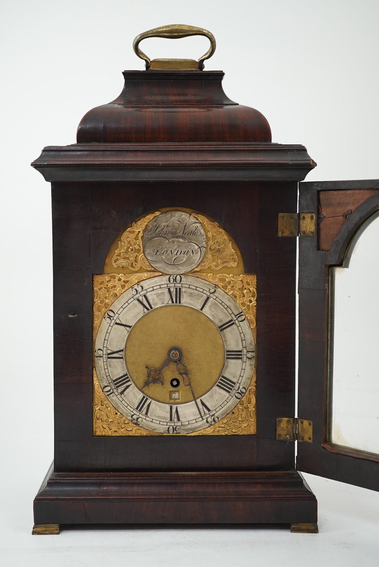 A George III mahogany bracket timepiece by John Neale, London